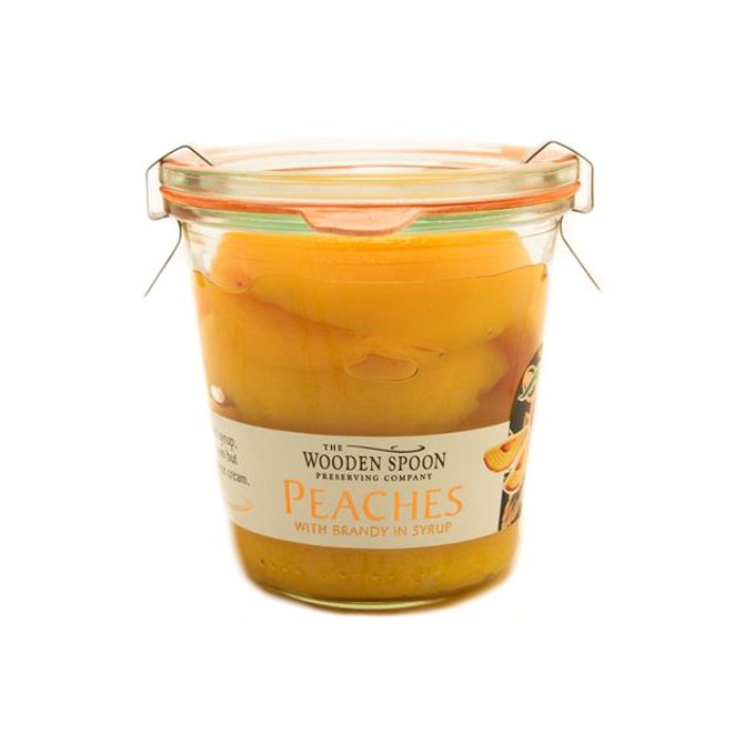 Wooden Spoon Peaches in Brandy