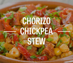 Garbanzos stew with Chorizo and Peppers