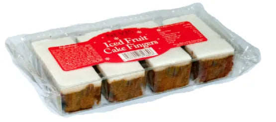 Nevis - Iced Christmas Fruit Cake Fingers 4 Pack