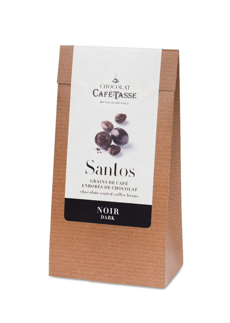Santos Dark Chocolate Coffee Beans 125g