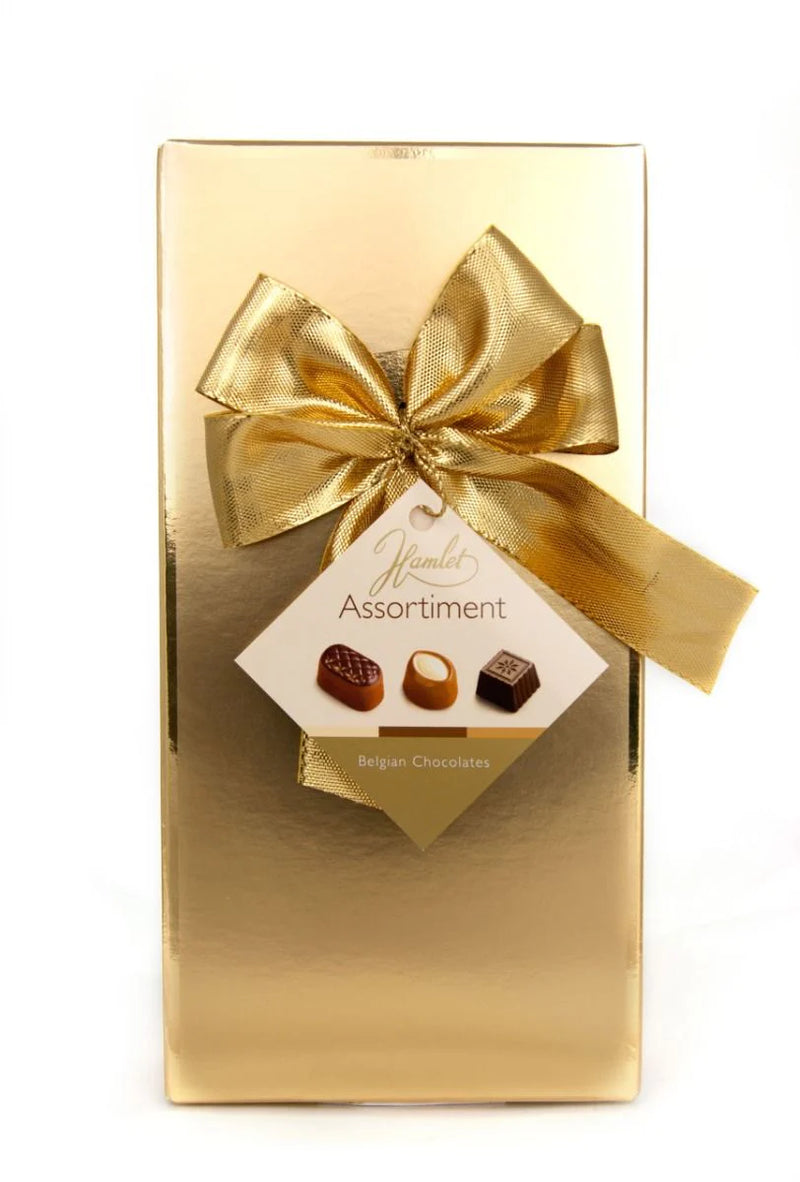 Hamlet gold gift box of assorted Belgium chocolates