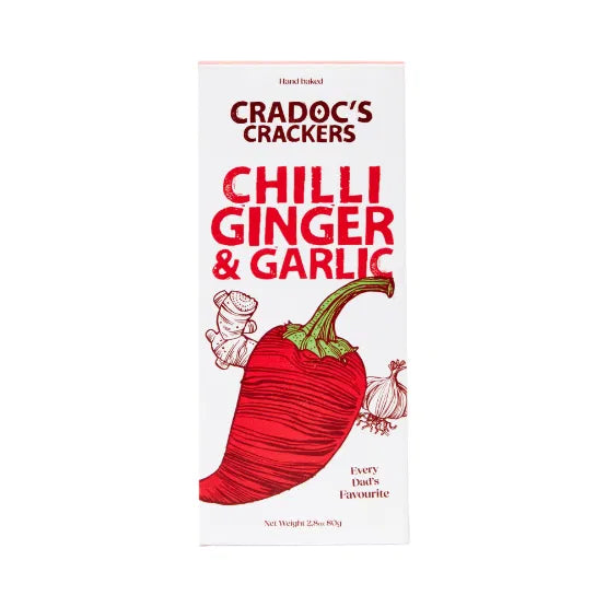 Cradoc's Chilli, Ginger & Garlic Savoury Crackers | Whitmore & White