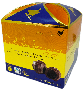 Jenny Wren - Dark Chocolate Ginger Cicus Box 130g