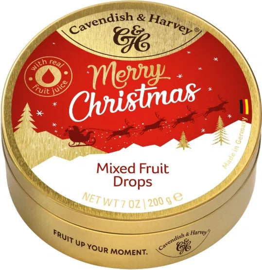 Cavendish & Harvey Merry Christmas Mixed Fruit Drops