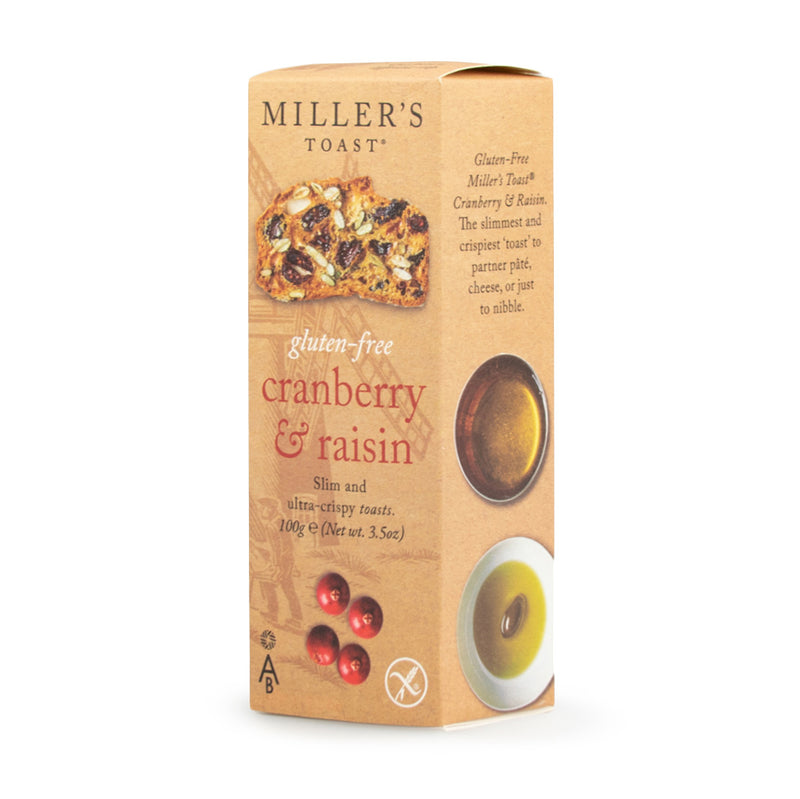 Millers Gluten Free Cranberry and Raisin Toast