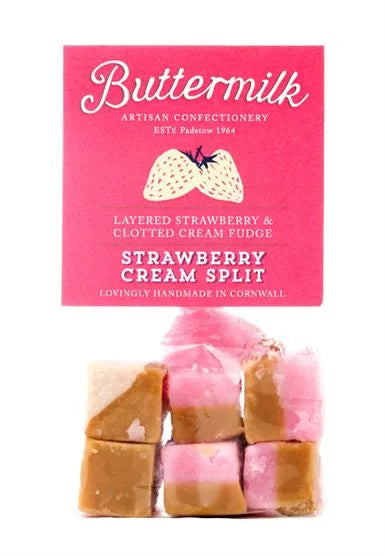 Buttermilk Strawberry and Cream Fudge